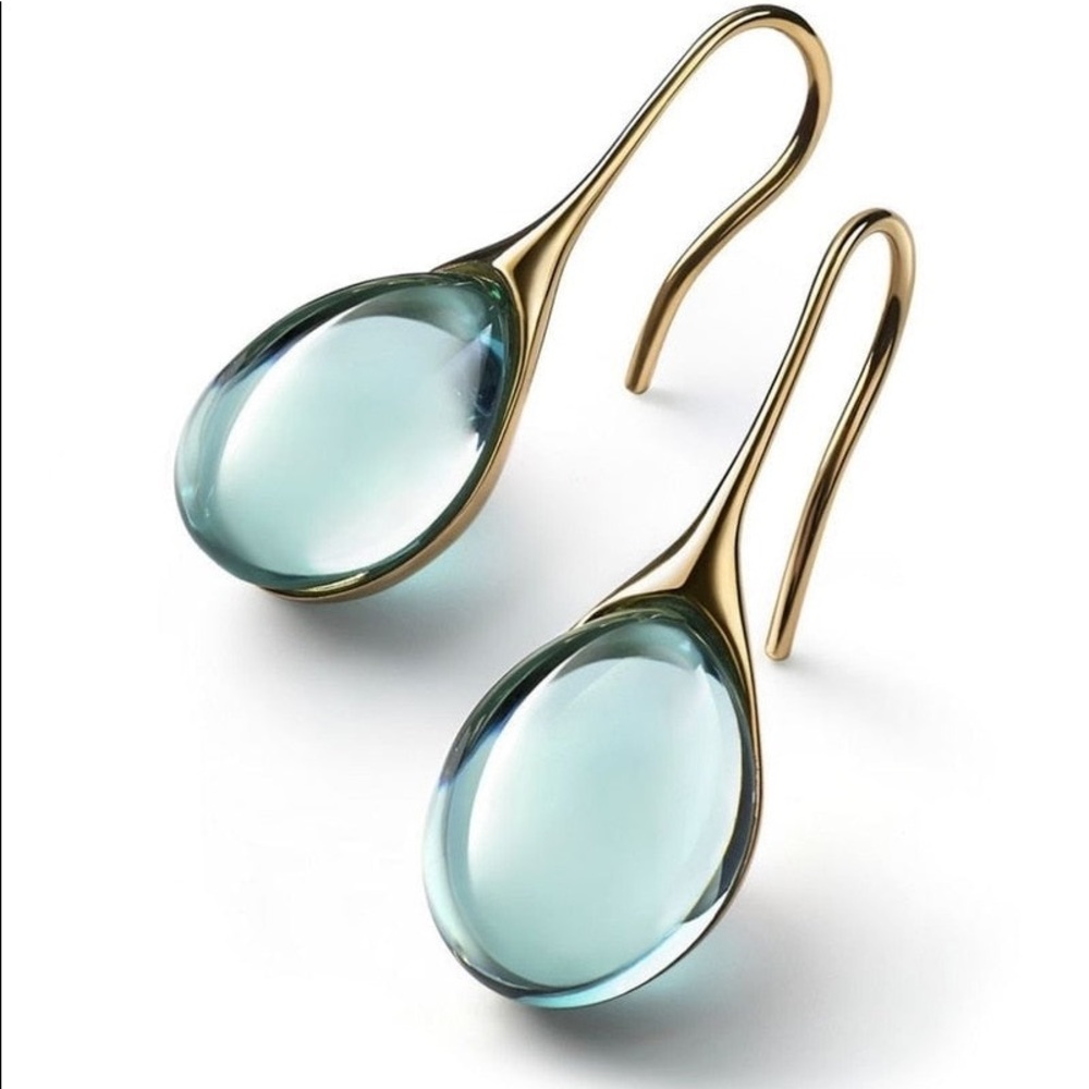 Dew-Droplet Natural Stone Earrings